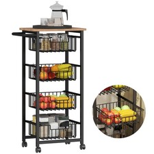 HOMCOM Carrello Cucina con 4