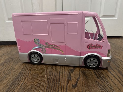 Barbie party bus camper van - camper,