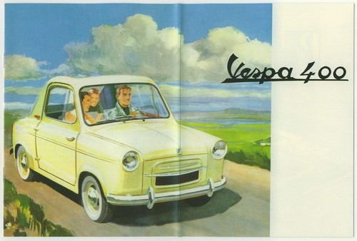 Vespa 400 depliant - , 1957