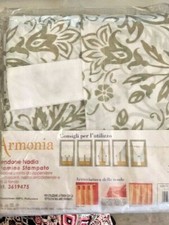 Tenda tendone Nadia Etamine stampato 150x280 passanti bianco poliestere 