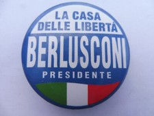 SPILLA LA CASA DELLE LIBERTA' SILVIO SIBERLUSCONI PRESIDENTE FORZA ITALIA PIN