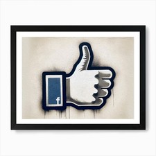 Stampa facebook like art - like,