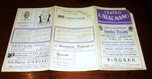 Programma teatro carignano - teatro,