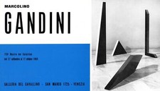 GANDINI, Marcolino. Galleria del Cavallino 1969