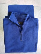 Tuta pigiama uomo donna pile blu tg 50 caldo tempo libero sport palestra