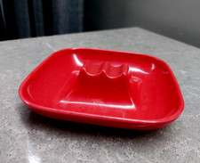 Posacenere quadrato rosso in