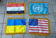 Milizia sciita irachena, ONU, USA, Ucraina bandiera da tavolo scrivania lotto 30x20