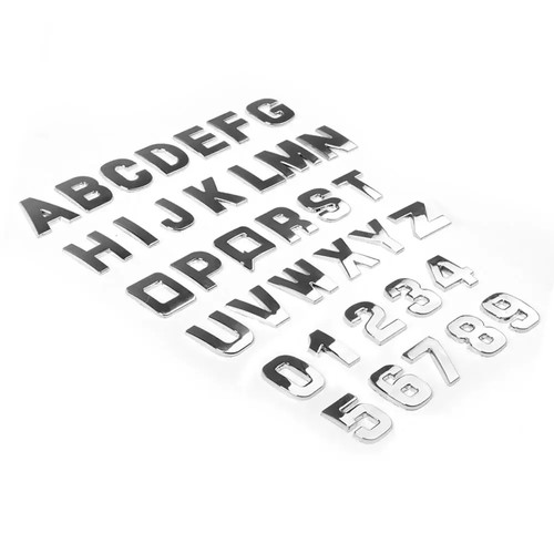 Adesivi auto metallo - 3d,