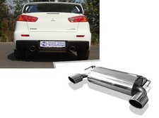 Duplex Scarico Sportivo Mitsubishi Lancer Evolution X - Evo 10 1x129x106mm Ovale