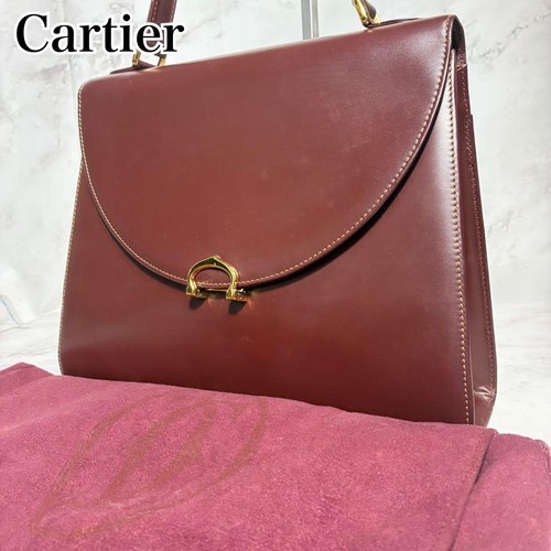 Cartier leather handbag - cartier,