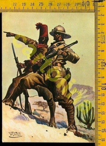 Cartolina militare coloniale - militare,