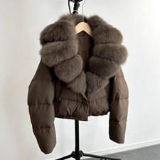 Piumino donna corto bianco