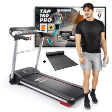 YM Tapis Roulant Elettrico Pieghevole 16 km/h, Marchio ITALIANO,  Mod TAP160PRO