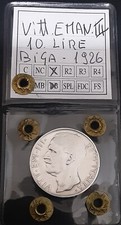 Italia - Regno - Vittorio Emanuele III - 10 Lire 1926 Biga - argento 