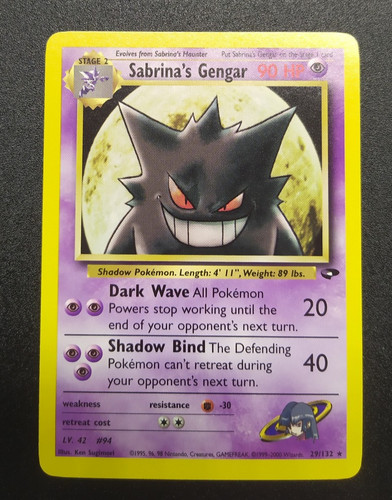Sabrina gengar 132 gym - sabrina's,