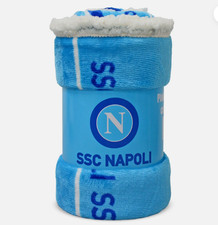 Plaid SSC Napoli agnellato ufficiale coperta stampata logo scudetto 6532
