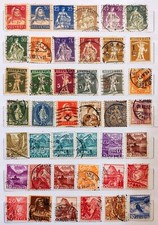 42 Francobolli SVIZZERA HELVETIA Circolati Leggere descrizione 