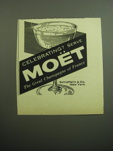 1957 moet champagne - 1957,