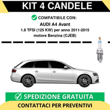 KIT 4 CANDELE per AUDI A4