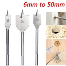 6mm to 50mm Flat Wood Bits