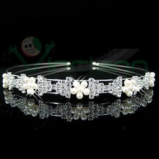 Cerchietto Bows strass perle