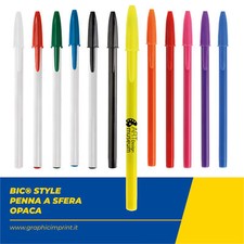 BIC Style Penna a Sfera - Opaca Personalizzata con logo gadget promo aziendale