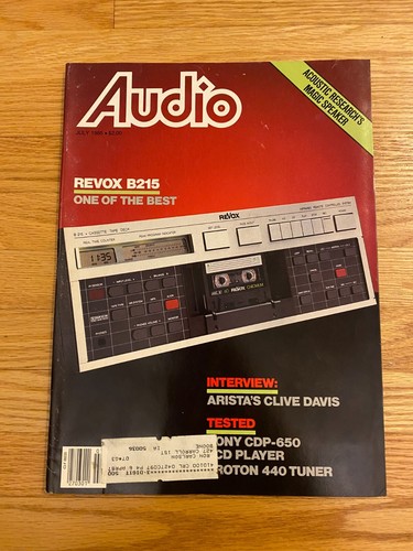 Audio magazine july 1985 - july, revox