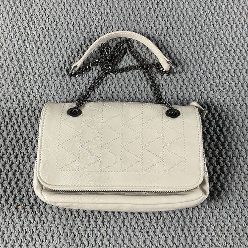 Zara quilted ivory bag - quilted,