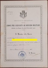 Regno - Diploma di Croce di Anzianità (oro) Carabinieri Reali