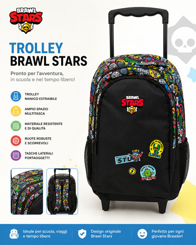 Zaino trolly scuola beawl - scuola,