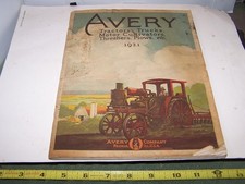 Catalogo vendita trattore AVERY Prairie linea completa trebbiatrice aratro alimentazione taglierina 1921 WOW