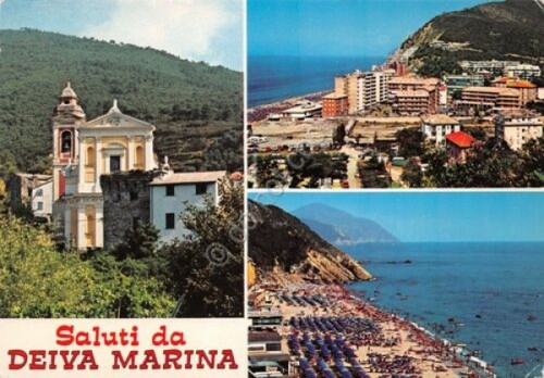 Cartolina deiva marina vedute - deiva,