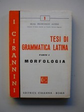 Tesi di grammatica latina parte I