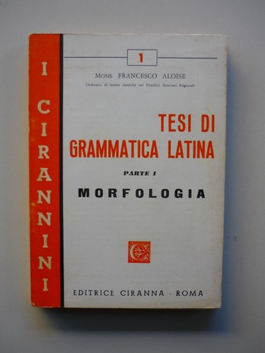 Tesi grammatica latina - di,
