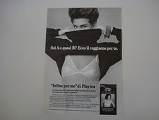 advertising Pubblicità 1986 REGGISENO PLAYTEX