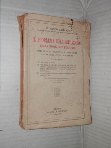 Problema dell educazione - il,