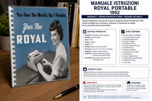 Manuale istruzioni royal - istruzioni,