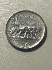 ITALIA REGNO 50 CENTESIMI 1924