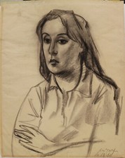 ALDO CARPI Figura carboncino