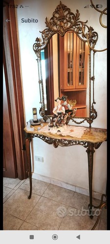 Consolle specchio bronzo - specchio,