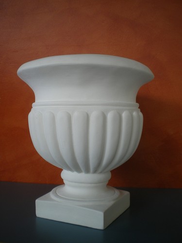 Vaso gesso bianco - in,