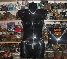 collarino cintura maglia metallo stelline bagno argento  anche su misura  