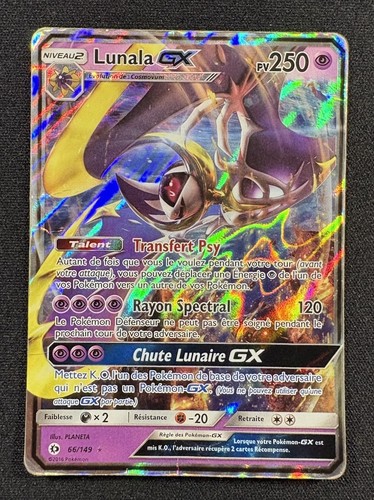 Carte pokémon lunala gx - pokémon,