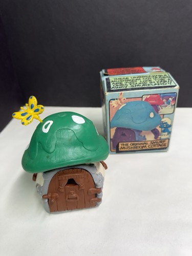 Puffi vintage casa dei - , funghi