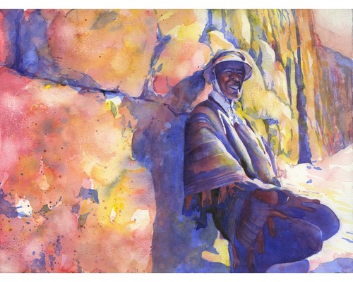 Quechua man sacred - quechua, valley