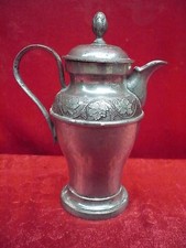 Antico Pentola di Stagno__Teiera__Inciso 1866__