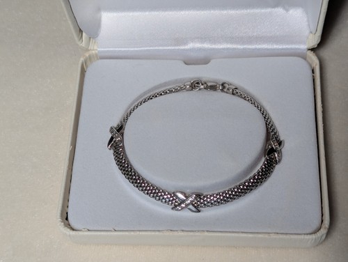 Bracciale rete argento - bracciale,