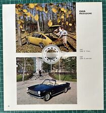Rara Pubblicita’ FIAT 2300 S Club/2300 S Cabriolet GHIA del 1963