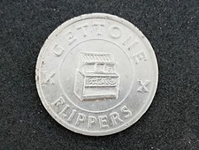 GETTONE FLIPPERS - Org.ne Juke Box MILANO - Vintage anni 80 -