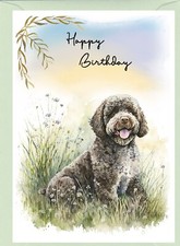 Biglietto Compleanno Lagotto Romagnolo Cane (4"x 6") - vuoto all'interno - di Starprint